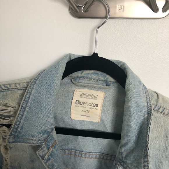 DISTRESSED DENIM JACKET - Picture 2 of 3